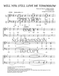 Will You Love Me Tomorrow (Will You Still Love Me Tomorrow) — sheet music preview, arranged by Elaine Gain