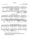 Brave — sheet music preview, arranged by Julie Starr