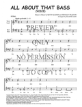 All About That Bass — sheet music preview, arranged by Elaine Gain