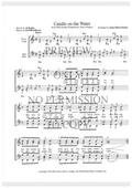 Candle On The Water — sheet music preview, arranged by Anna Maria Parker