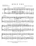 Only You (And You Alone) — sheet music preview, arranged by Tedda Lippincott