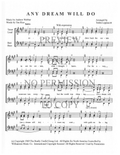 Any Dream Will Do — sheet music preview, arranged by Tedda Lippincott