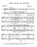The Sound Of Silence — sheet music preview, arranged by Tedda Lippincott