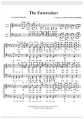 The Entertainer — sheet music preview, arranged by Anna Maria Parker
