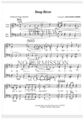 Deep River — sheet music preview, arranged by Anna Maria Parker