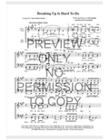Breaking Up Is Hard To Do — sheet music preview, arranged by Anna Maria Parker