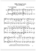Hello, Young Lovers — sheet music preview, arranged by Anna Maria Parker
