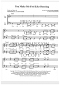 You Make Me Feel Like Dancing — sheet music preview, arranged by Anna Maria Parker