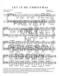Let It Be Christmas — sheet music preview, arranged by Tedda Lippincott