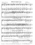 Hello Mary Lou — sheet music preview, arranged by Tedda Lippincott