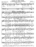 Look At That Face — sheet music preview, arranged by Tedda Lippincott