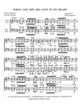 When God Dips His Love In My Heart — sheet music preview, arranged by Tedda Lippincott