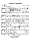 Return To Pooh Corner — sheet music preview, arranged by Joey Minshall