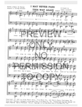 I May Never Pass This Way Again — sheet music preview, arranged by Tedda Lippincott