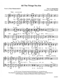 All The Things You Are — sheet music preview, arranged by Janice Wheeler