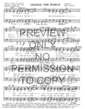 Change The World — sheet music preview, arranged by Tedda Lippincott