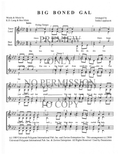 Big Boned Gal — sheet music preview, arranged by Tedda Lippincott
