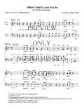 I Wish I Didn't Love You So — sheet music preview, arranged by Diane Clark
