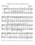 Thank God And Greyhound — sheet music preview, arranged by Tedda Lippincott