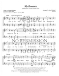My Romance — sheet music preview, arranged by Joey Minshall