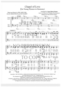 YW - Chapel Of Love — sheet music preview, arranged by Anna Maria Parker