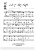 All Of My Life — sheet music preview, arranged by Nancy Bergman