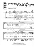 Bein' Green — sheet music preview, arranged by Nancy Bergman