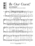 Be Our Guest — sheet music preview, arranged by Nancy Bergman