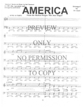 America — sheet music preview, arranged by Jo Lund