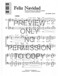 Feliz Navidad — sheet music preview, arranged by Nancy Bergman