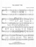 The Longest Time — sheet music preview, arranged by Joey Minshall