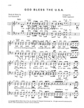 God Bless The U.S.A. — sheet music preview, arranged by Tedda Lippincott