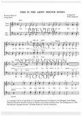 This Is The Army, Mr. Jones — sheet music preview, arranged by Tedda Lippincott