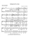 Holding Out For A Hero — sheet music preview, arranged by Joey Minshall