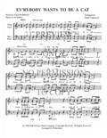 Ev'Rybody Wants To Be A Cat — sheet music preview, arranged by Tedda Lippincott