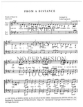 From A Distance — sheet music preview, arranged by Tedda Lippincott