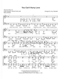 You Can't Hurry Love — sheet music preview, arranged by Joey Minshall
