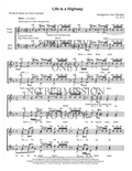 Life Is A Highway — sheet music preview, arranged by Joey Minshall