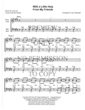 With A Little Help From My Friends — sheet music preview, arranged by Joey Minshall