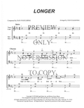 Longer — sheet music preview, arranged by Joan D 'Agostino
