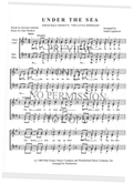 Under The Sea — sheet music preview, arranged by Tedda Lippincott
