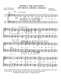 261 Medley - America, The Beautiful — sheet music preview, arranged by Tedda Lippincott