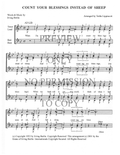 Count Your Blessings Instead Of Sheep — sheet music preview, arranged by Tedda Lippincott