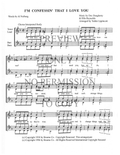 I'm Confessin' (That I Love You) — sheet music preview, arranged by Tedda Lippincott