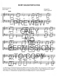 In My Daughter's Eyes — sheet music preview, arranged by Tedda Lippincott
