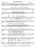 Calendar Girl — sheet music preview, arranged by Tedda Lippincott