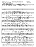 Honey, I'm Home — sheet music preview, arranged by Tedda Lippincott