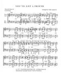 You've Got A Friend — sheet music preview, arranged by Tedda Lippincott