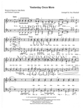 Yesterday Once More — sheet music preview, arranged by Joey Minshall