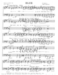 Blue — sheet music preview, arranged by Tedda Lippincott